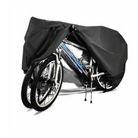 FAHRRADABDECKUNG für 2 oder 3 Fahrräder 200 x 86 x 110 cm Wasserdicht - Schwarz, Textil (83.8/109.2/200.7cm)