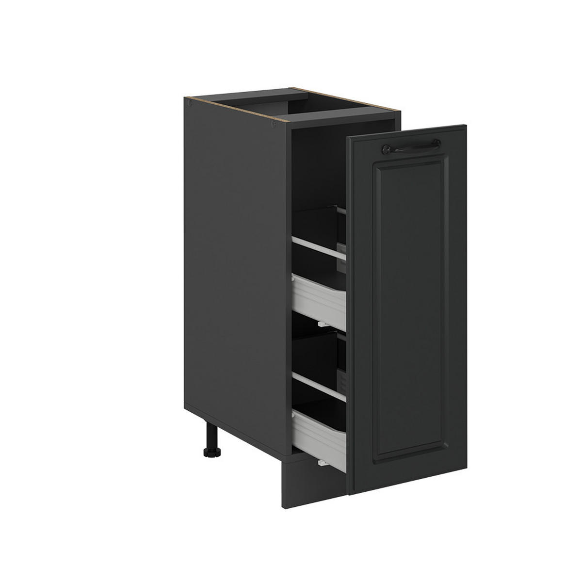 APOTHEKERSCHRANK R-Line Anthrazit Landhaus 30 cm ohne Arbeitsplatte - Anthrazit, Holzwerkstoff (30/81.6/46cm) - Vicco