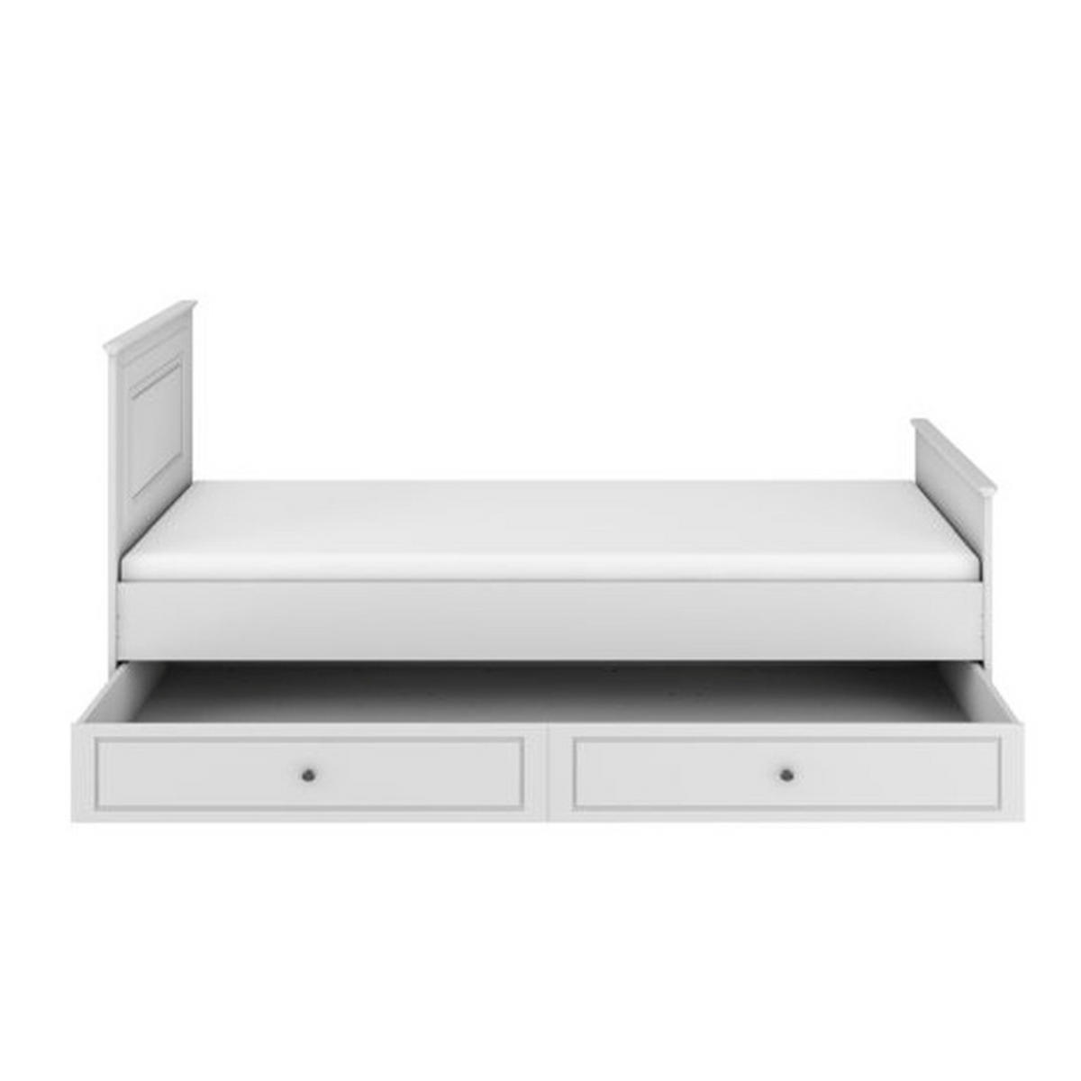 POSTEL 90/200 Bílá - bílá, kompozitní dřevo (90/200cm) - Petits-meubles