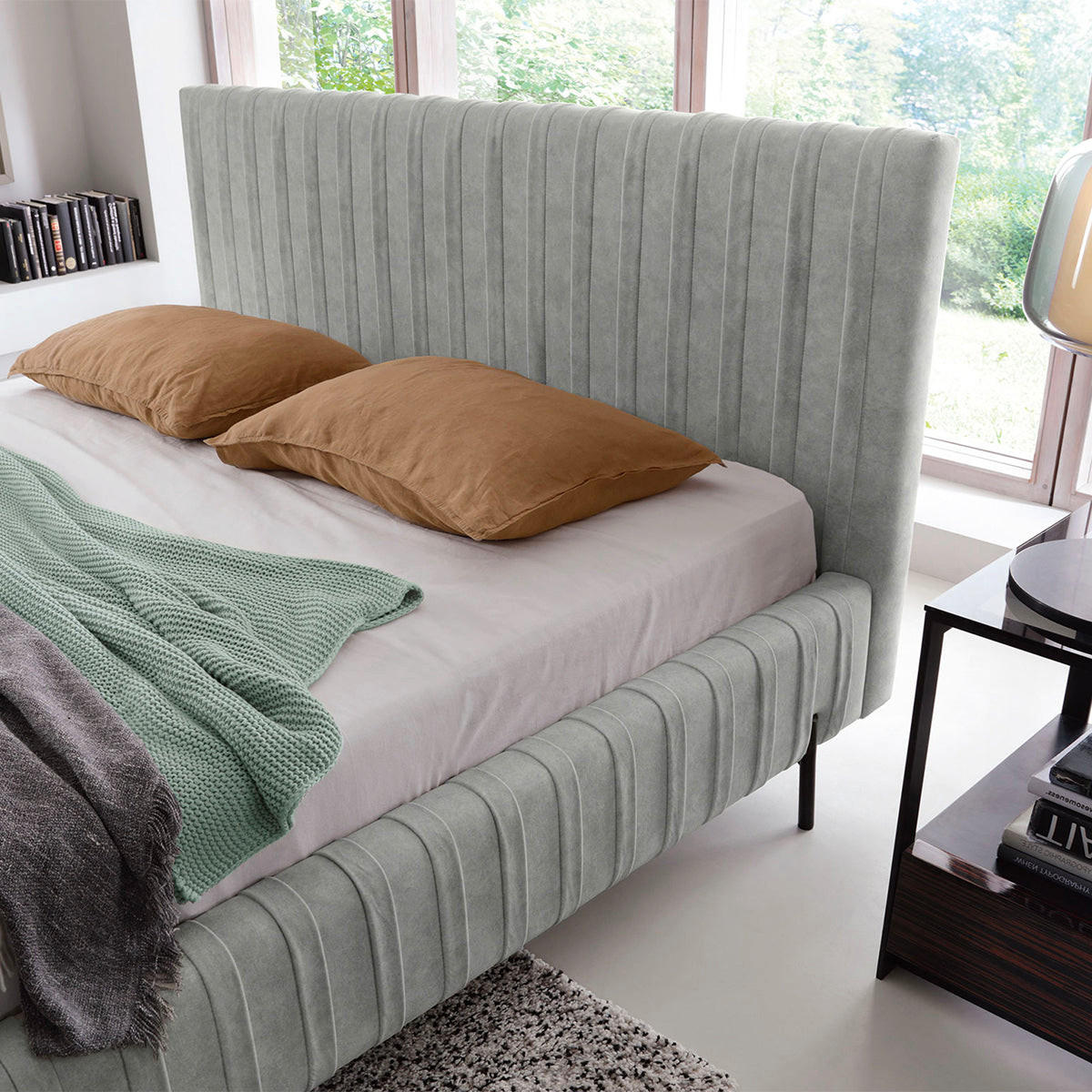 BOXBETT 180/200 Ori Grau - Grau, Holz (180/200cm) - Petits-meubles