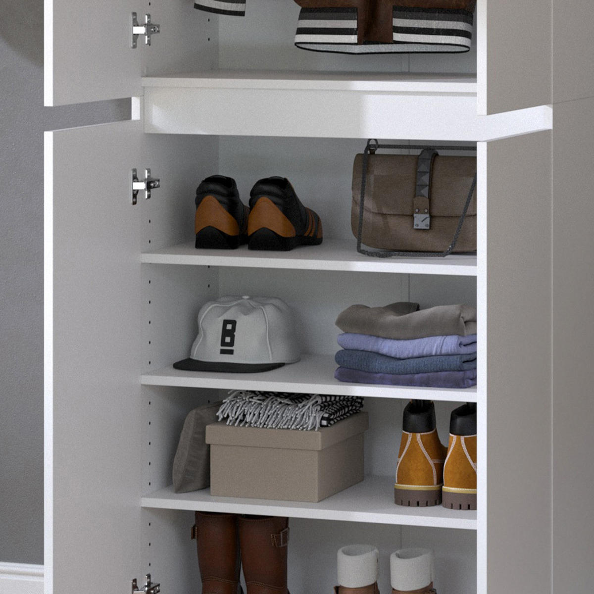 POLICE Claus Bílá - bílá, kompozitní dřevo (70.7/1.6/36.3cm) - Vicco