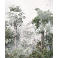 FOTOTAPETE tropische Landschaft mit Palmen 270 x 225 cm - Grün, Papier (270/225cm) - Sanders & Sanders