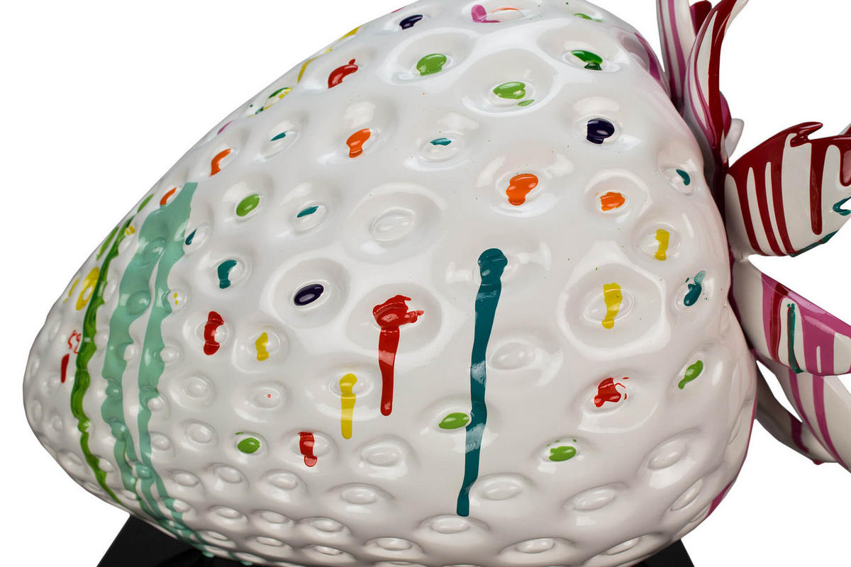 SKULPTUR Bunt 44/39 cm - Multicolor/Weiß, Stein (6.5/39/28cm) - KUNSTLOFT
