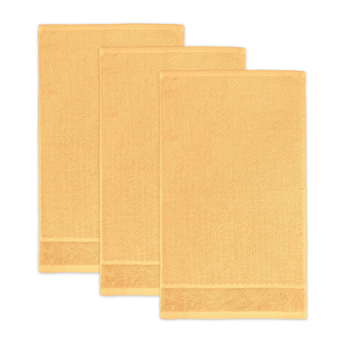 GÄSTETUCH PEARL 3ER PACK - Gelb, Textil (30/50cm) - Möve for Frottana
