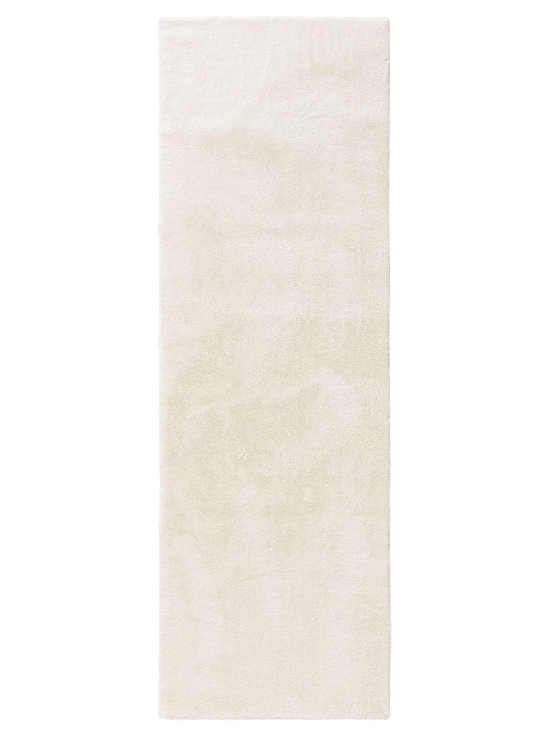 KUNSTFELLTEPPICH Furry Cream 80x250 cm - Creme, Kunststoff (80/250cm) - benuta