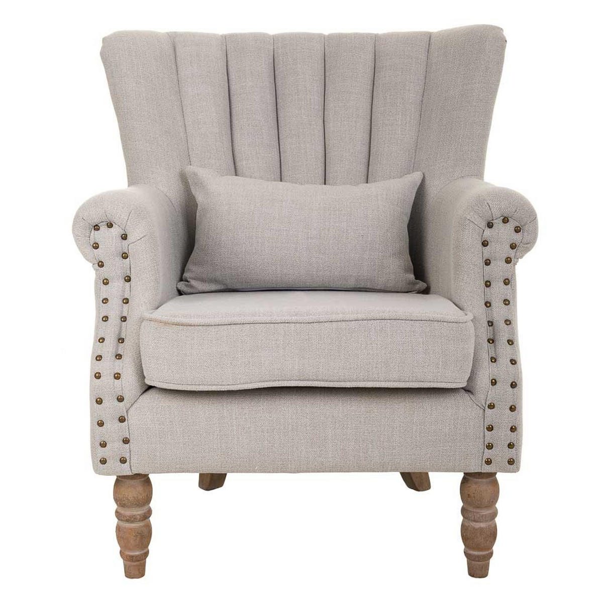 SESSEL gepolstert 73x59x43/87 cm - Grau, Holz (73/87/59cm) - Wanderlust