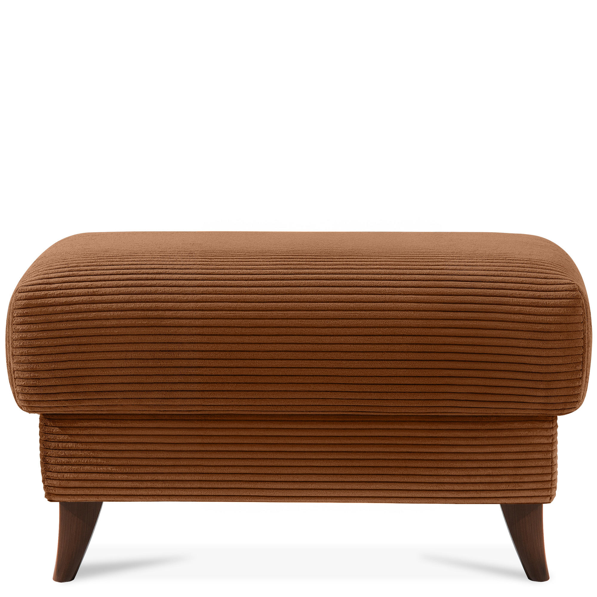 HOCKER GUSTAVO II, Rostbraun - Rotbraun/Braun, Holz/Holzwerkstoff (92/49/92cm) - KONSIMO®