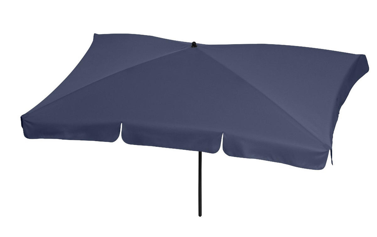 SONNENSCHIRM 122/200/126 cm - Dunkelblau, Kunststoff (200/122cm) - FARE