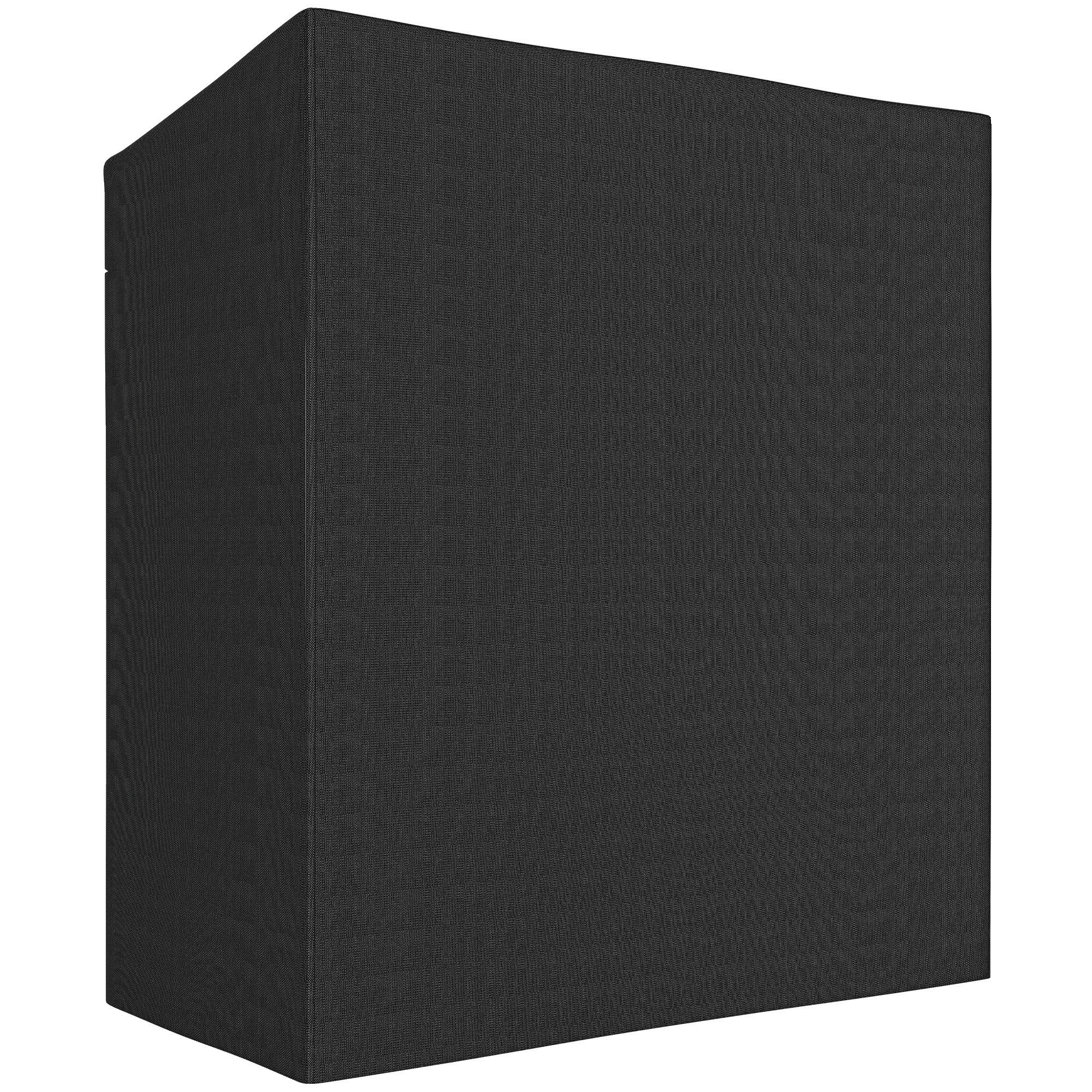 KAMINHOLZREGAL Metall 140 x 70 x 154 cm Aussen Brennholzregal mit Abdeckung - Schwarz, Textil/Metall (70/154/140cm) - Outsunny