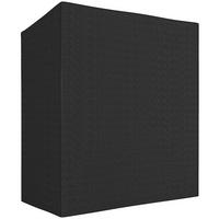 KAMINHOLZREGAL Metall 140 x 70 x 154 cm Aussen Brennholzregal mit Abdeckung - Schwarz, Textil/Metall (70/154/140cm) - Outsunny