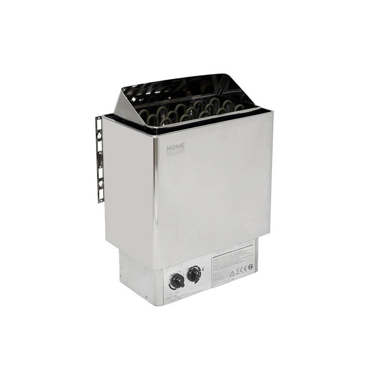 SAUNAOFEN KIVA - 4,5 kW - Silberfarben, Metall (56/41/28cm) - Home Deluxe