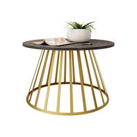 COUCHTISCH Mokod - Goldfarben/Multicolor, Holzwerkstoff/Metall (75/75/45cm) - MIRJAN24