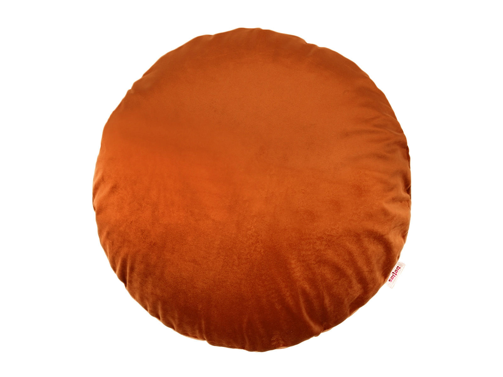 KISSENHÜLLE Rund Samt&Sonders rost-orange 40 cm Ø - Dunkelorange, Textil (40/40cm) - beties Heimtextil