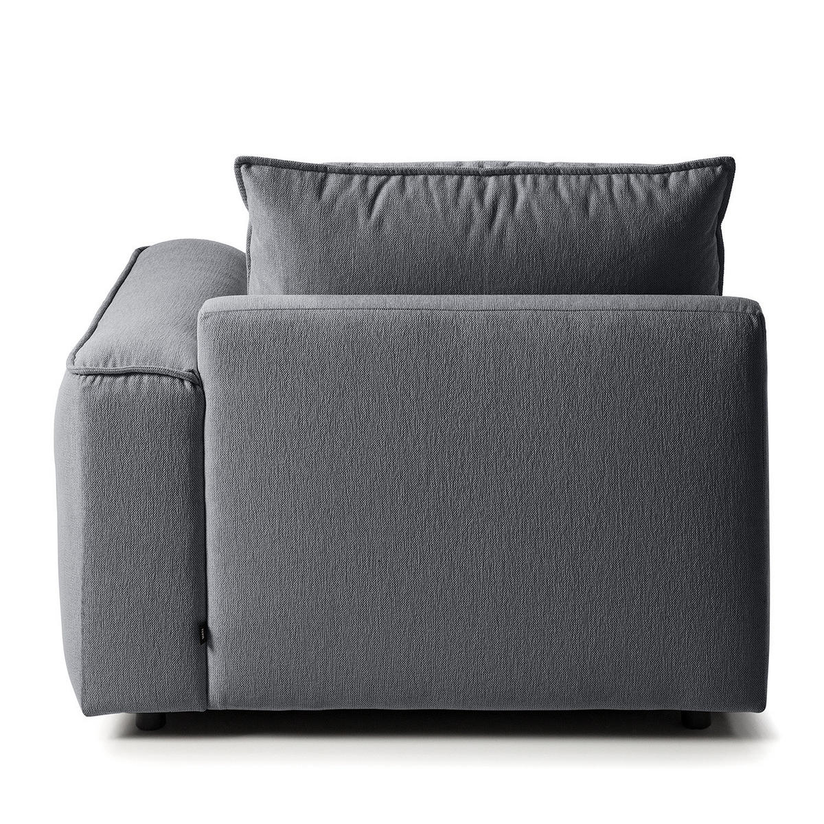 MODULLONGCHAIR - Grau, Holz/Textil (170/82/105cm) - home24