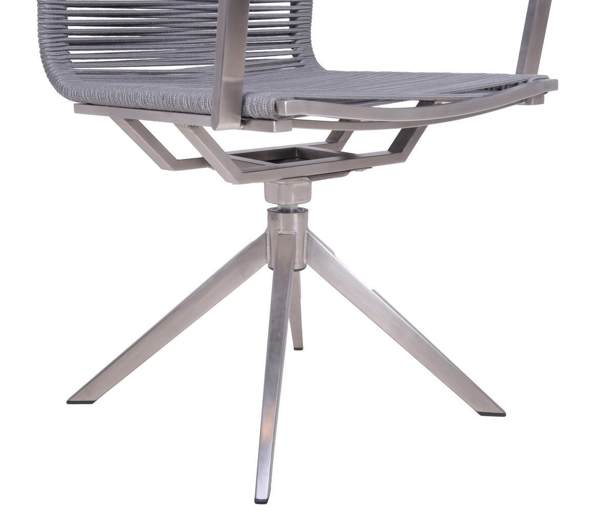 GARTENSTUHL Dennis 2er Set Edelstahl Anthrazit 95x63x54cm - Anthrazit, Metall (63/95/54cm) - DELUKE