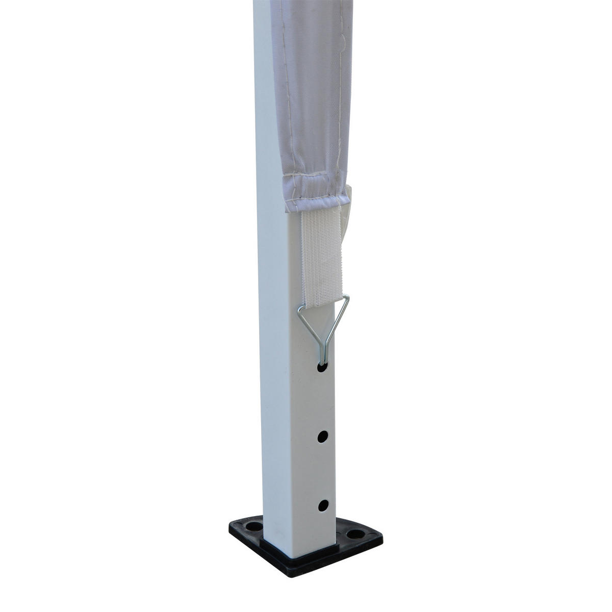 FALTPAVILLON, Grün, Stahl, Oxfordstoff - Weiß, Metall (295/255/295cm) - Outsunny