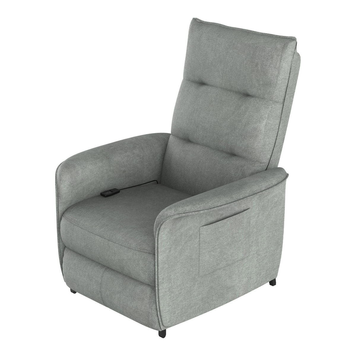 FERNSEHSESSEL Savukoski - Dunkelgrau, Textil (58/102/81cm) - [en.casa]