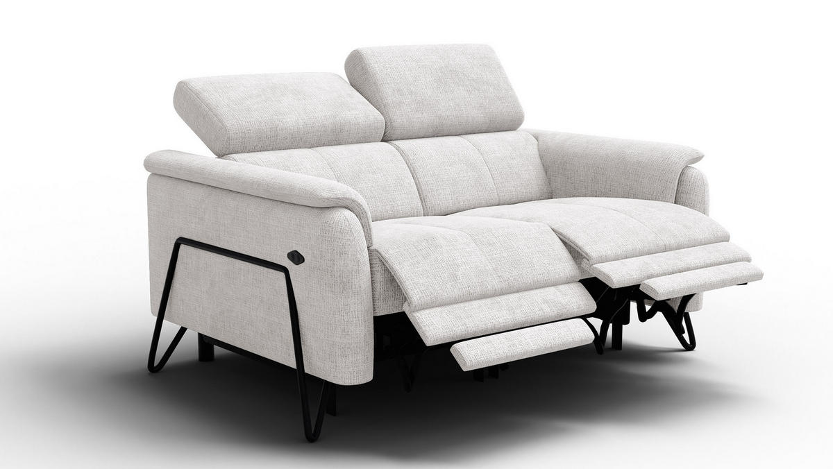 RELAXSOFA RODEN 2-Sitzer, creme - Creme, Holz/Textil (152/82/103cm) - Courtois Laville