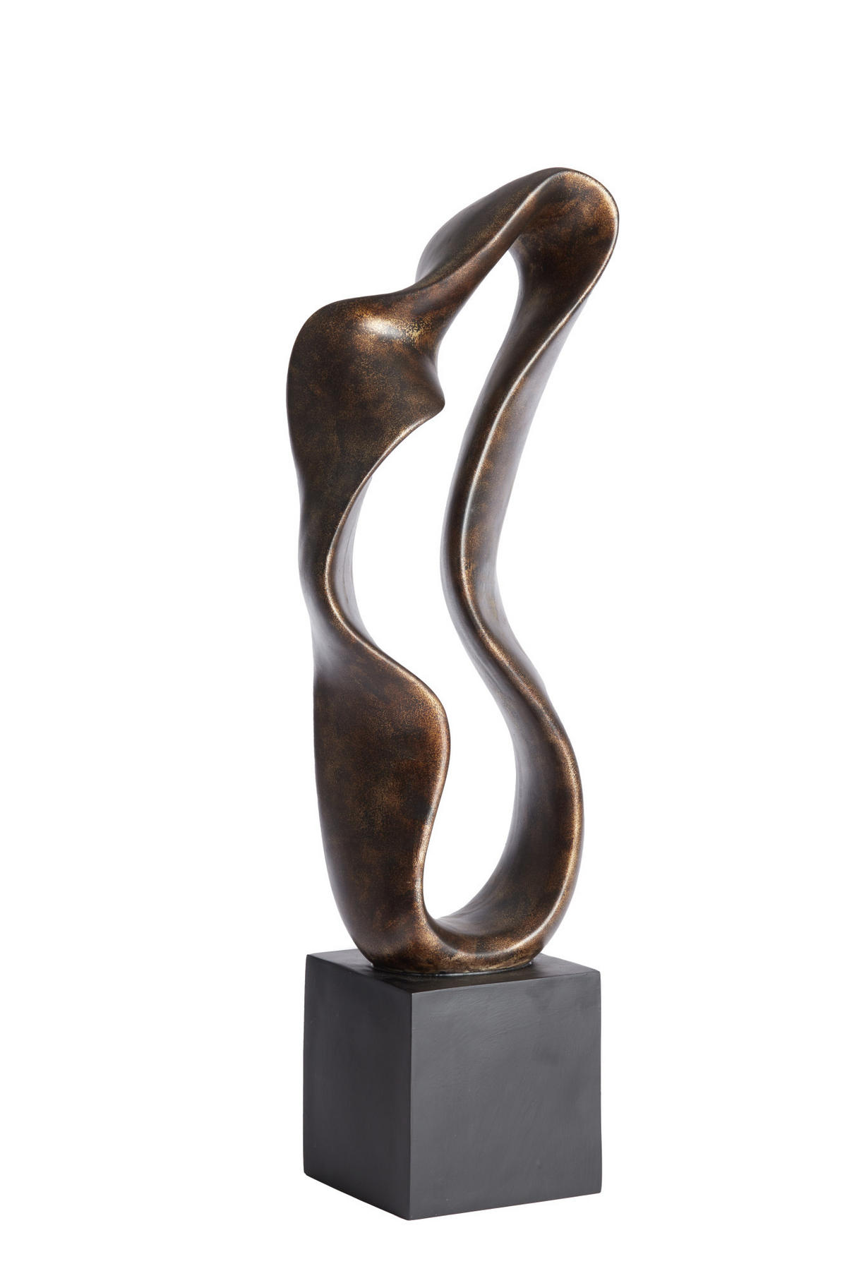ORNAMENT Najac Bronze 21,5/15/69,5 cm - Bronzefarben, Kunststoff (15/69.5/21.5cm) - Light & Living