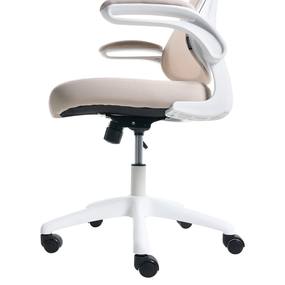 BÜROSTUHL Stoff Beige Nexel - Beige, Textil (60/114/60cm) - Beliani