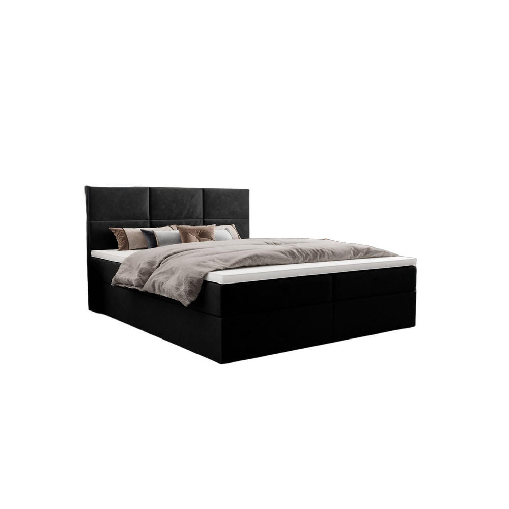 BOXBETT Mallorca Schwarz 140x200 cm - Schwarz, Textil (140/200cm) - B&B Home