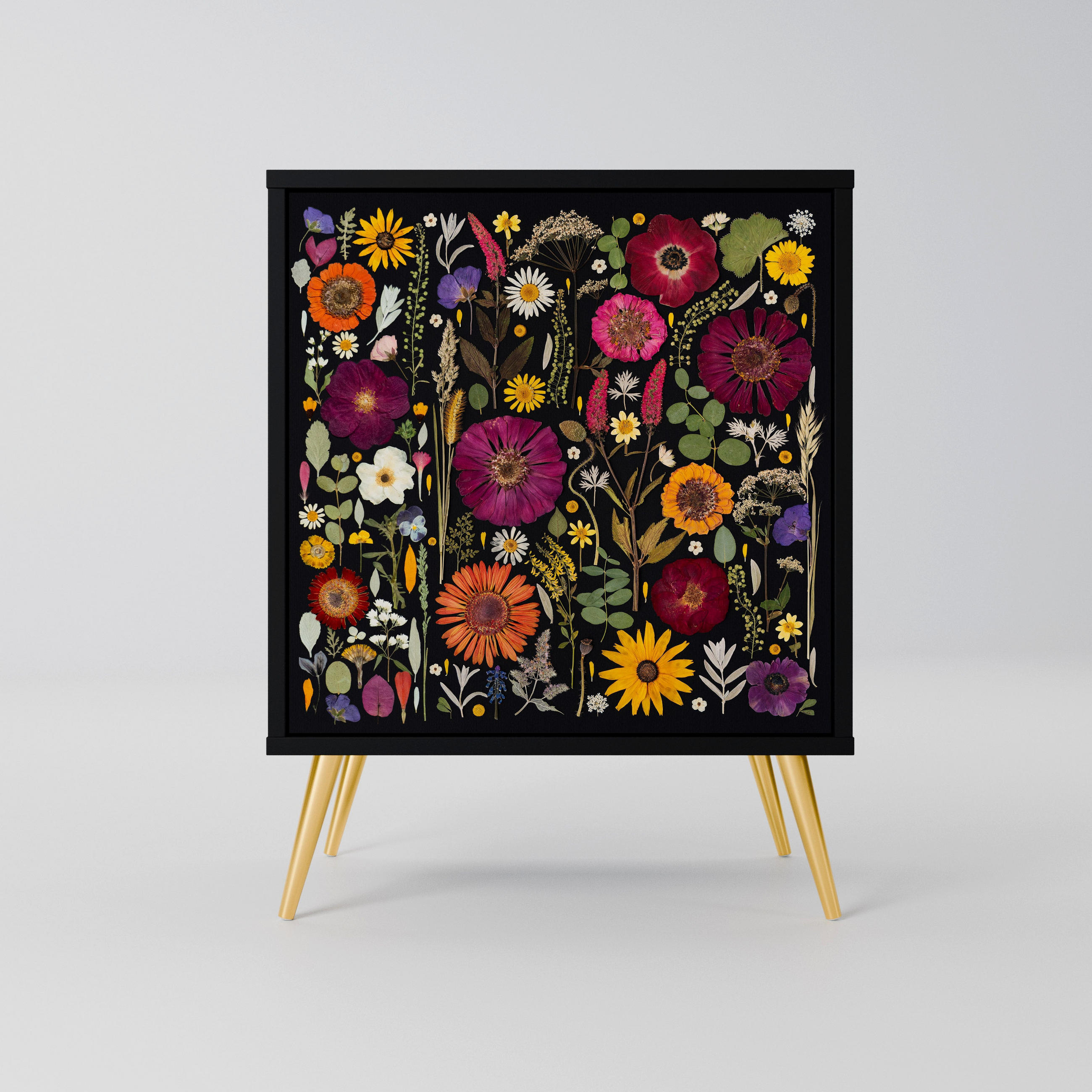 SpaceRebels Sideboard Schwarz 57.5x75.5x42 cm