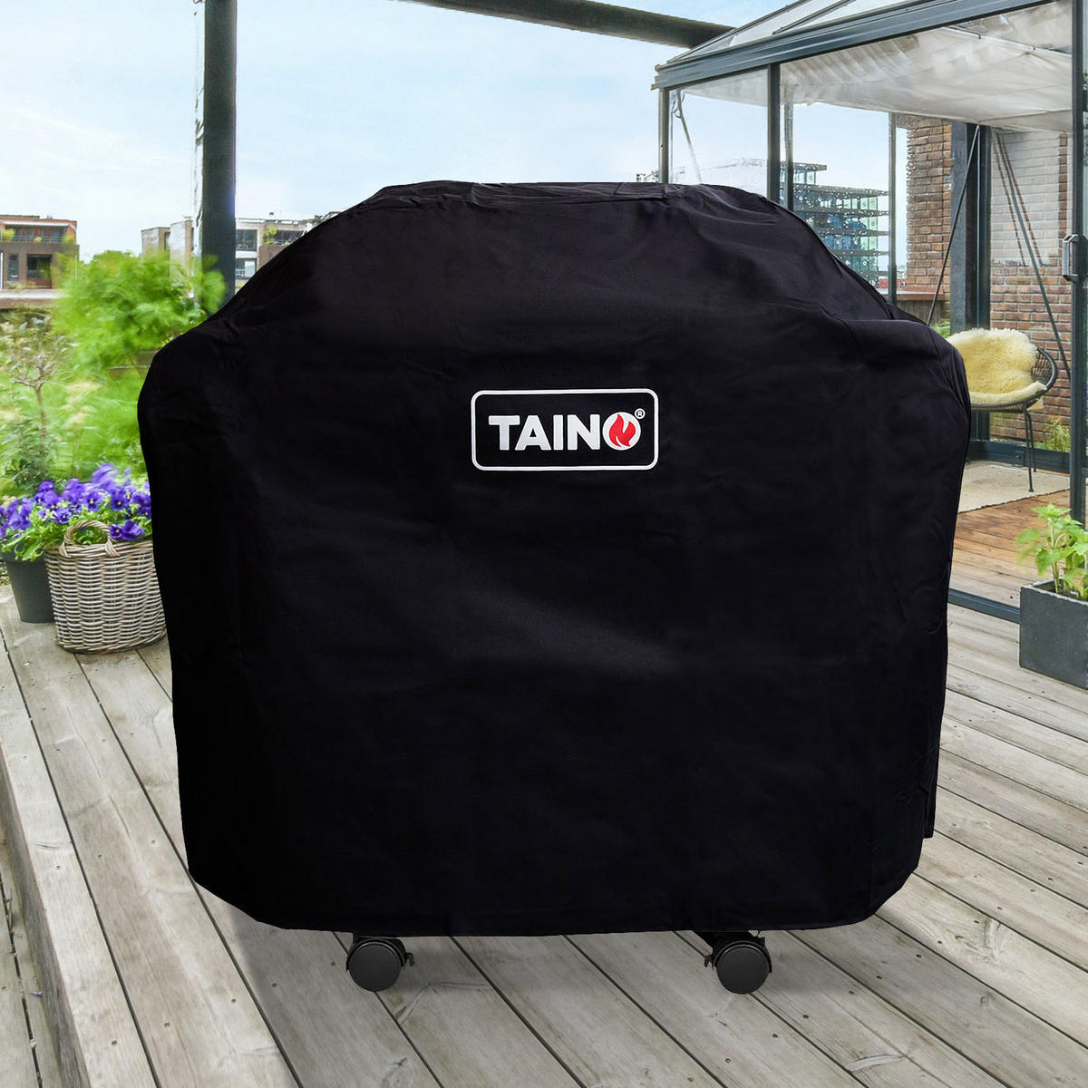 GASGRILL PLATINUM YAMARA 4+2 + Haube - Silberfarben, Metall (140/117/55cm) - TAINO