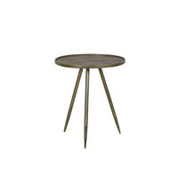 BEISTELLTISCH ENVIRA Gold 39.5/39.5/50.5 cm - Goldfarben, Metall (39.5/39.5/50.5cm) - Light & Living