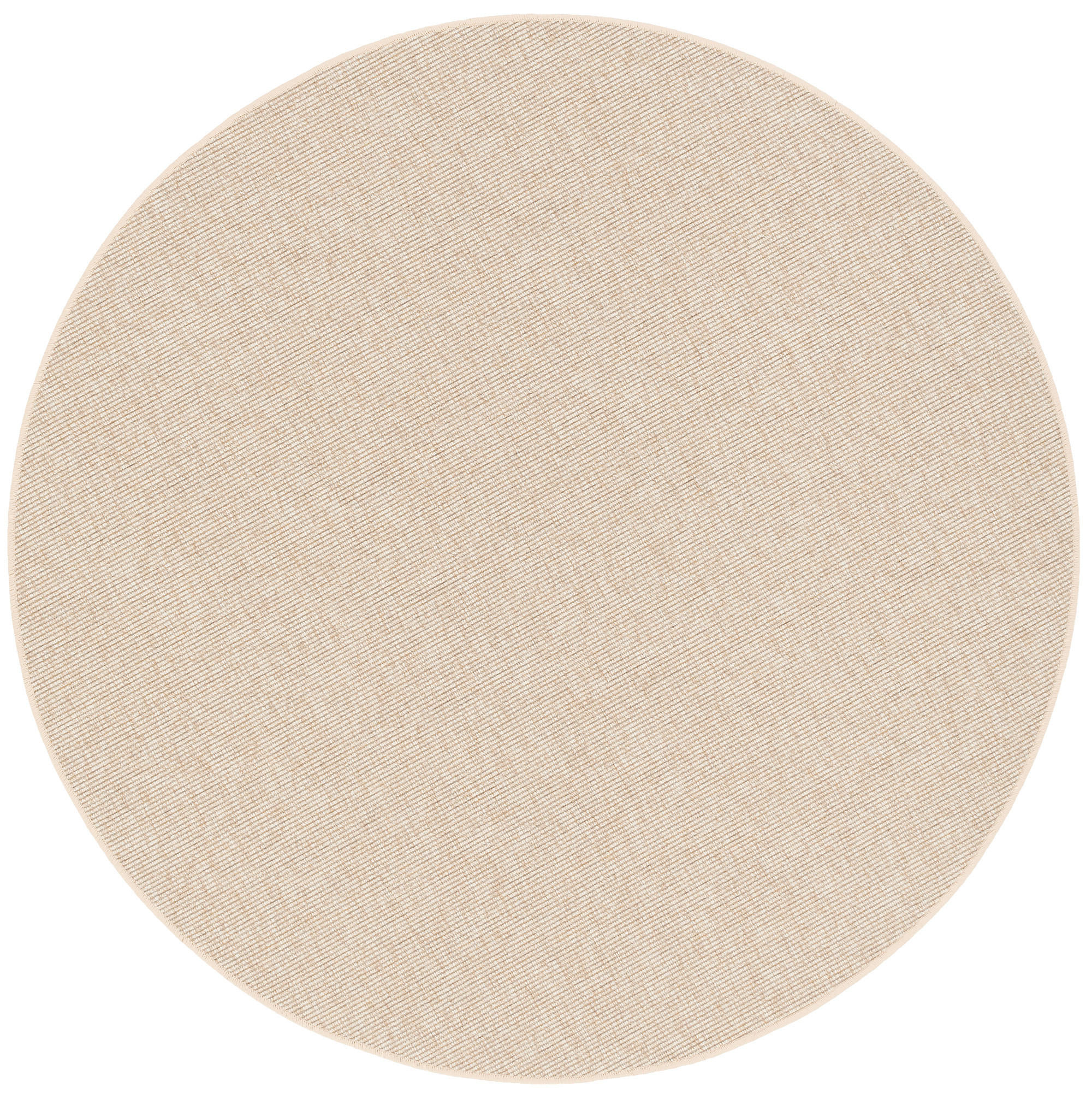 NATUR SISAL-OPTIK TEPPICH TAFF RUND - Honig, Textil (160/160cm) - Snapstyle