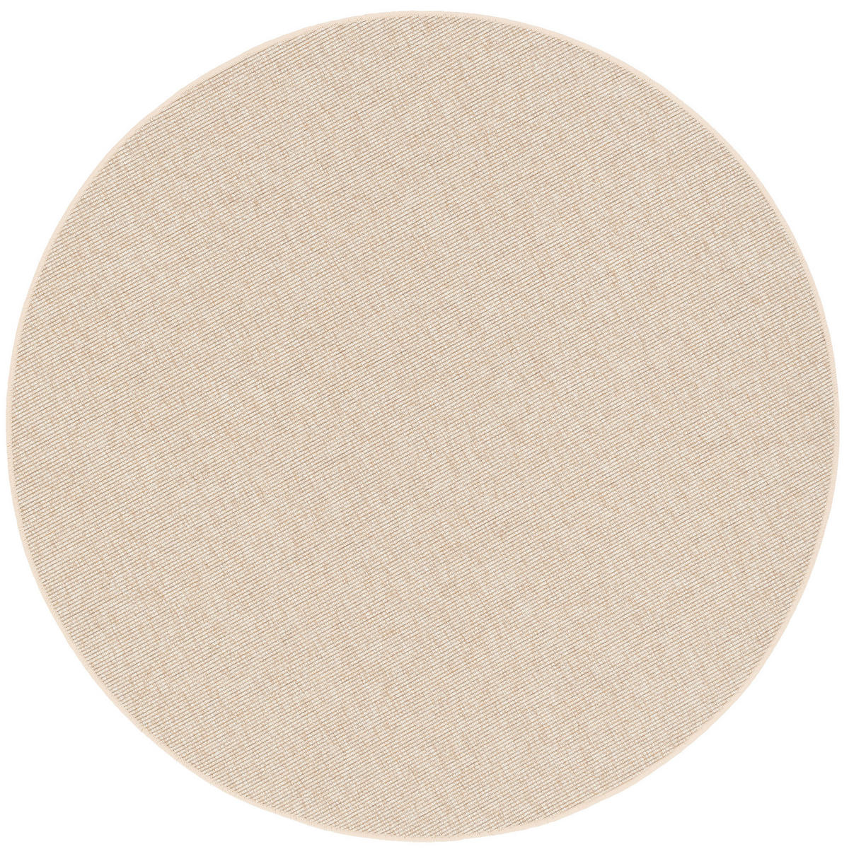 NATUR SISAL-OPTIK TEPPICH TAFF RUND - Honig, Textil (200/200cm) - Snapstyle