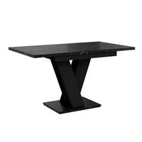 ESSTISCH Royal Schwarz Marmoptik Ausziehbar 120 - 160 cm - Schwarz, Holzwerkstoff (120/80/75cm) - PROSPERO