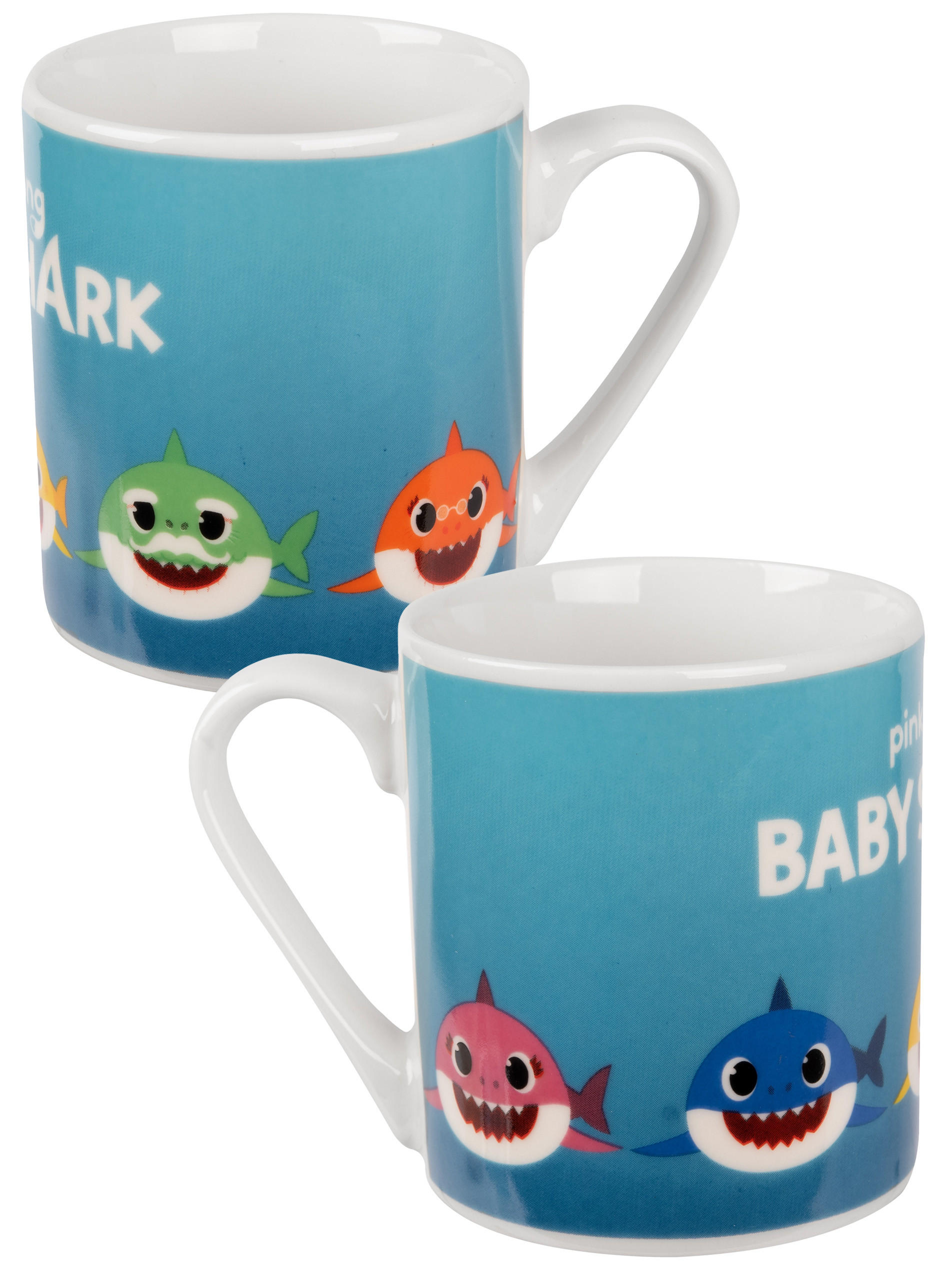 BECHER Baby Shark 5 Sharks Blau 230 ml - Blau, Keramik (0.23L) - United Labels