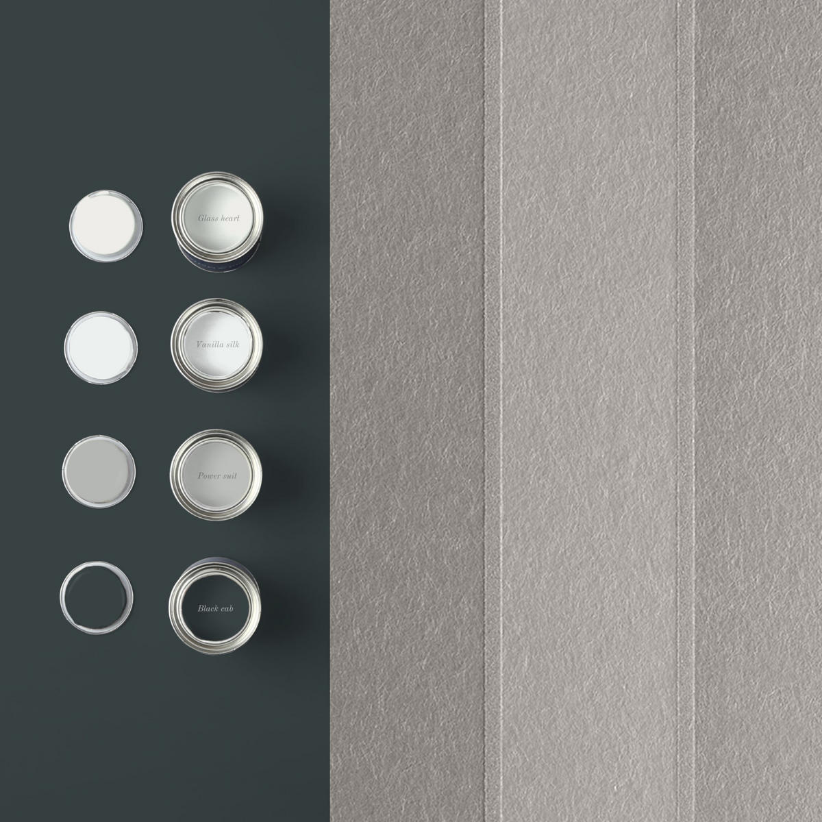 VLIESTAPETE - Barock Perlenstreifen Platin - Silberfarben, Papier/Kunststoff (52/1005cm) - Graham & Brown