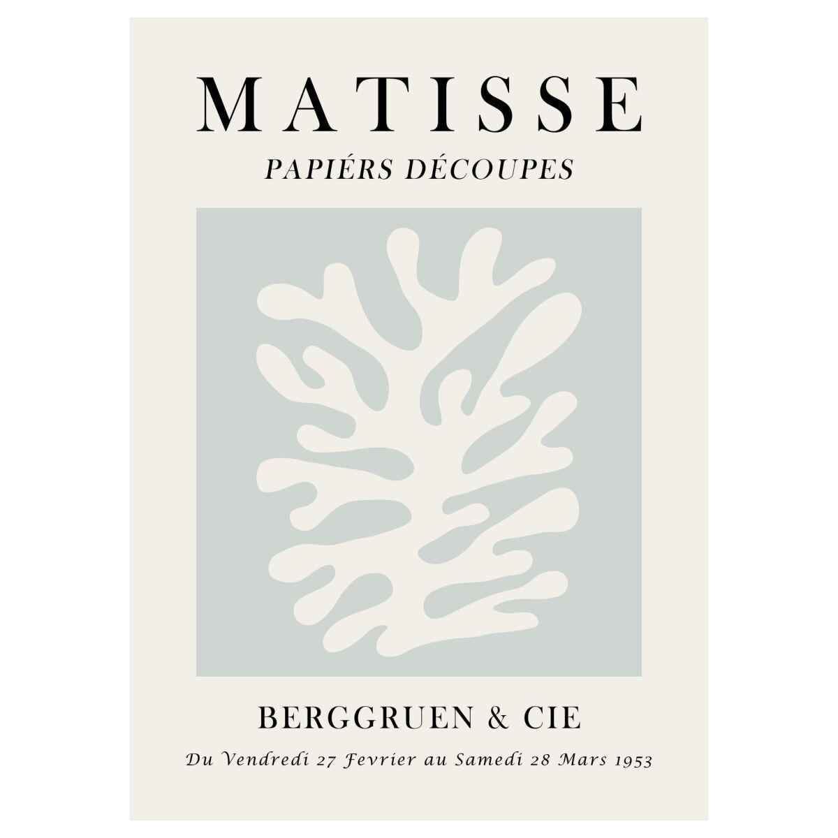 POSTER Vitor Costa - Matisse floral art 3 - Blau, Papier (70/100/0.1cm) - Poster&Frame