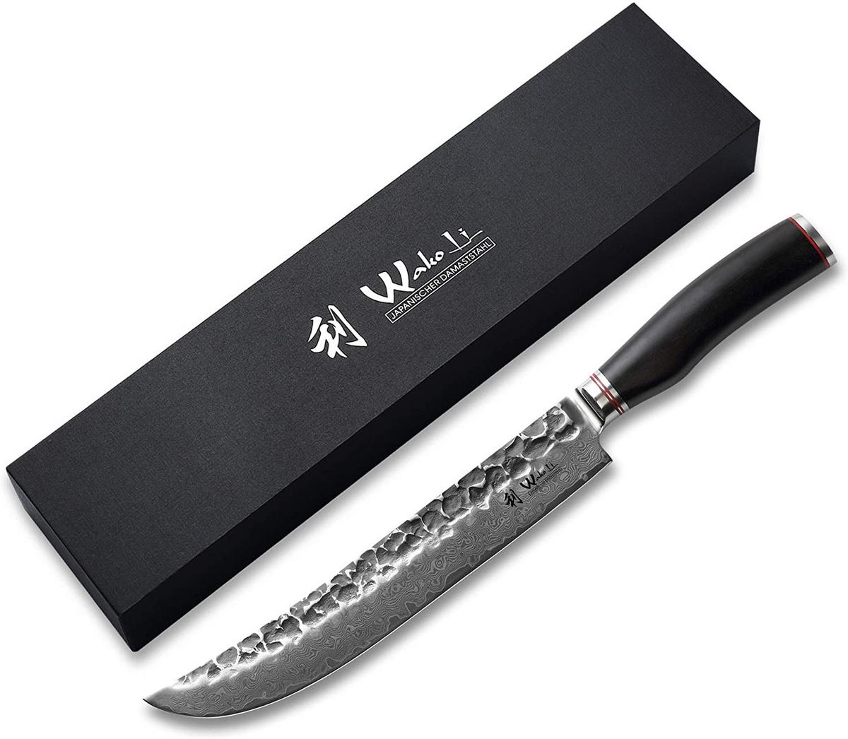 TRANCHIERMESSER 25 cm - Schwarz, Holz/Metall (39cm) - Wakoli