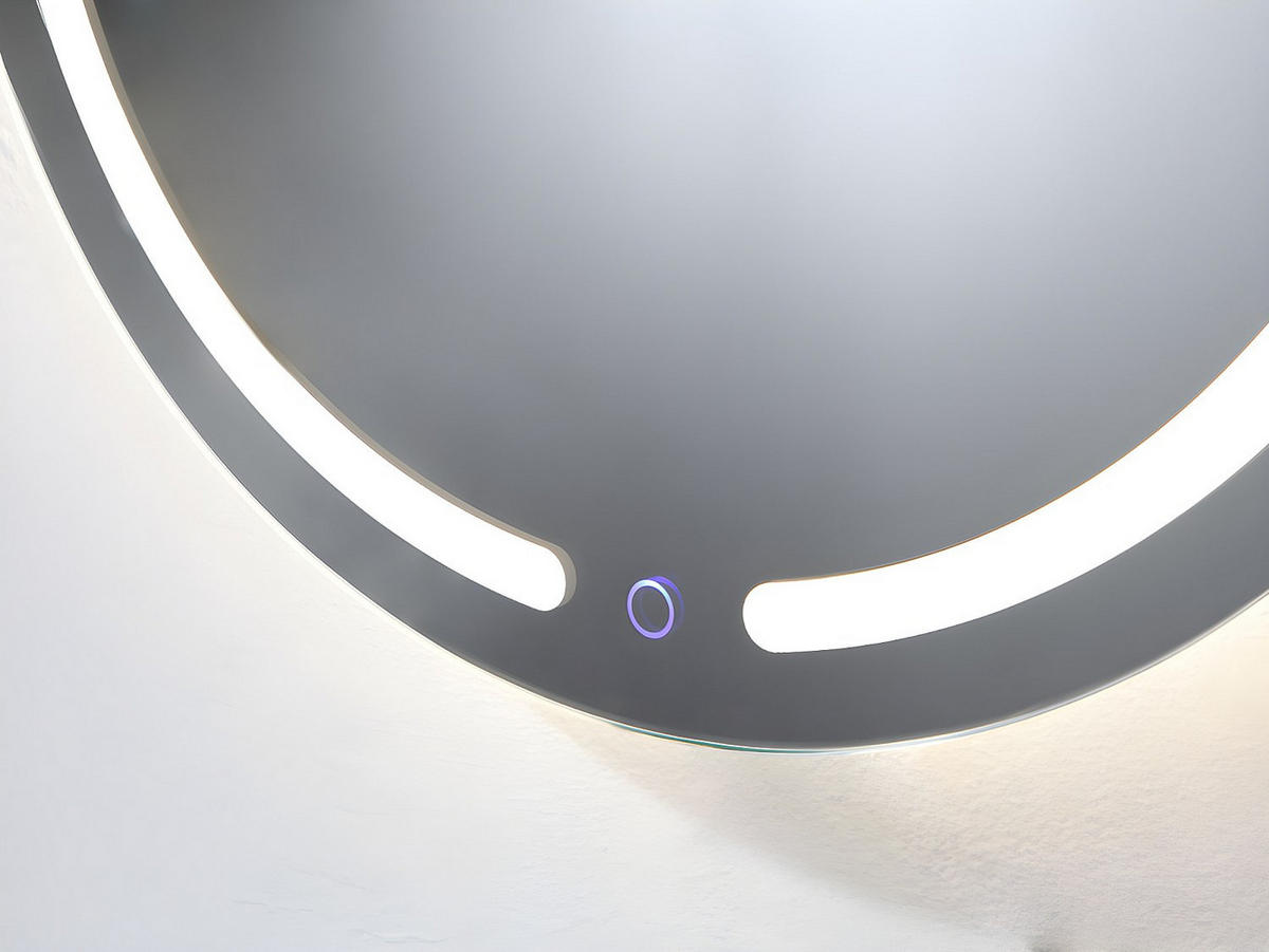 SPIEGEL mit LED-Beleuchtung - D. 60 cm - NEREA - Transparent, Glas (3.5/60/60cm) - Vente-Unique