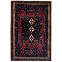 TEPPICH Afshar Blau 219/148 cm Schurwolle - Blau, Textil (148/219cm) - Looma
