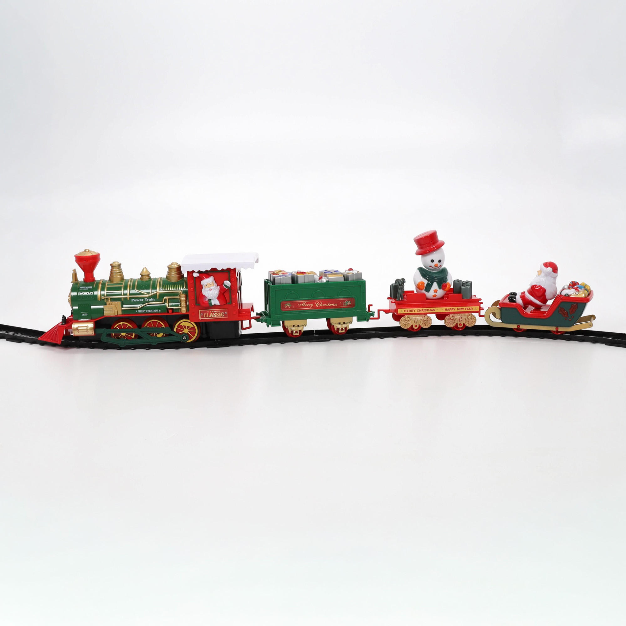 WEIHNACHTSZUG 698 cm, 39 Elemente - Multicolor, Kunststoff (36/9/52.5cm) - Home Styling Collection