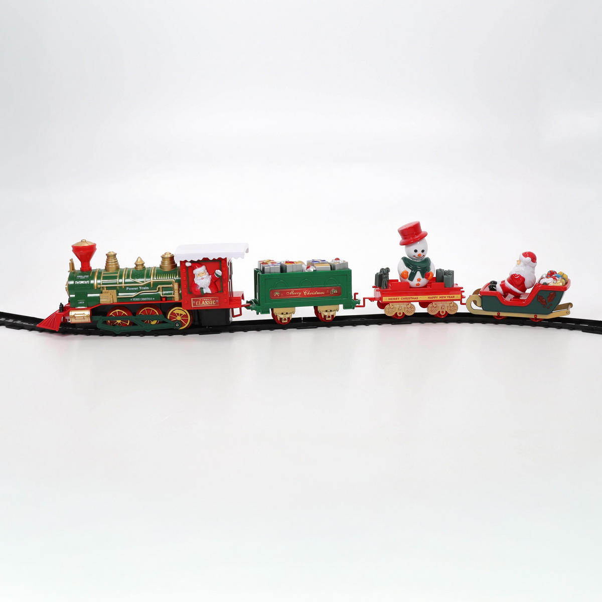 WEIHNACHTSZUG 698 cm, 39 Elemente - Multicolor, Kunststoff (36/9/52.5cm) - Home Styling Collection