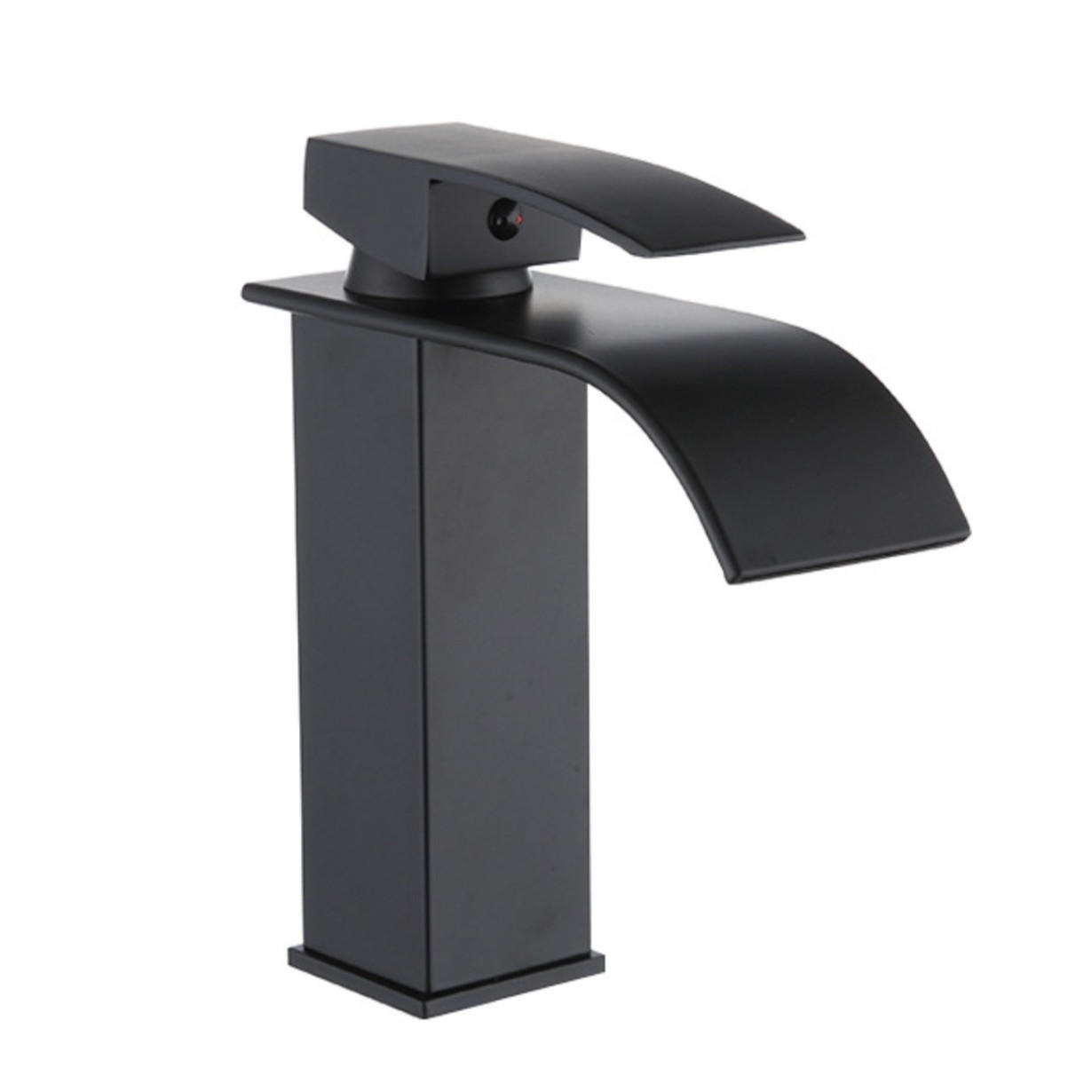 WASCHTISCHARMATUR, Warm- und Kaltwasser, Schwarz - Schwarz, Metall (19.5/19.5/5cm) - Kaket