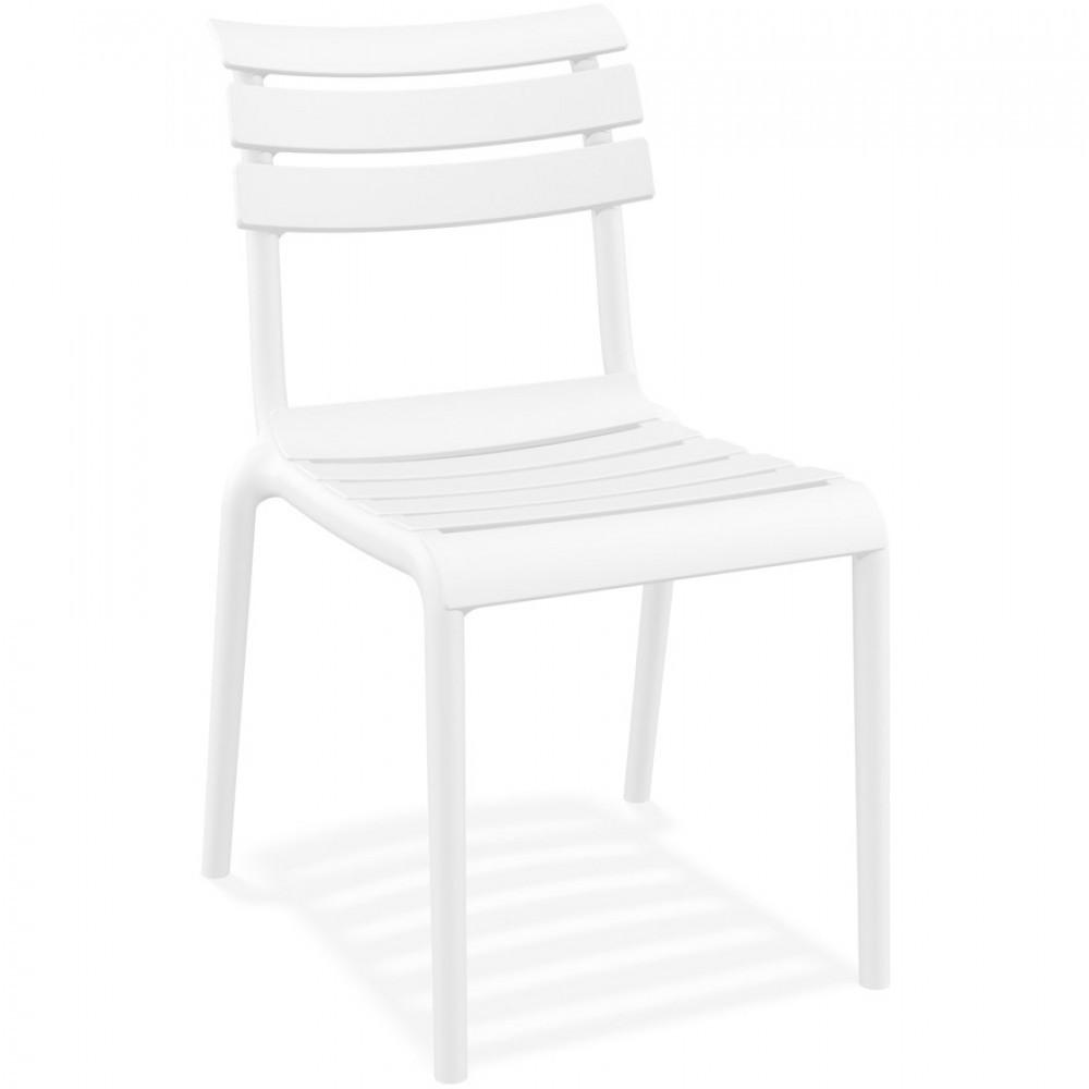 STUHL Weiß 50x84x59cm - Weiß, Kunststoff (50/84/59cm) - AlterEgo