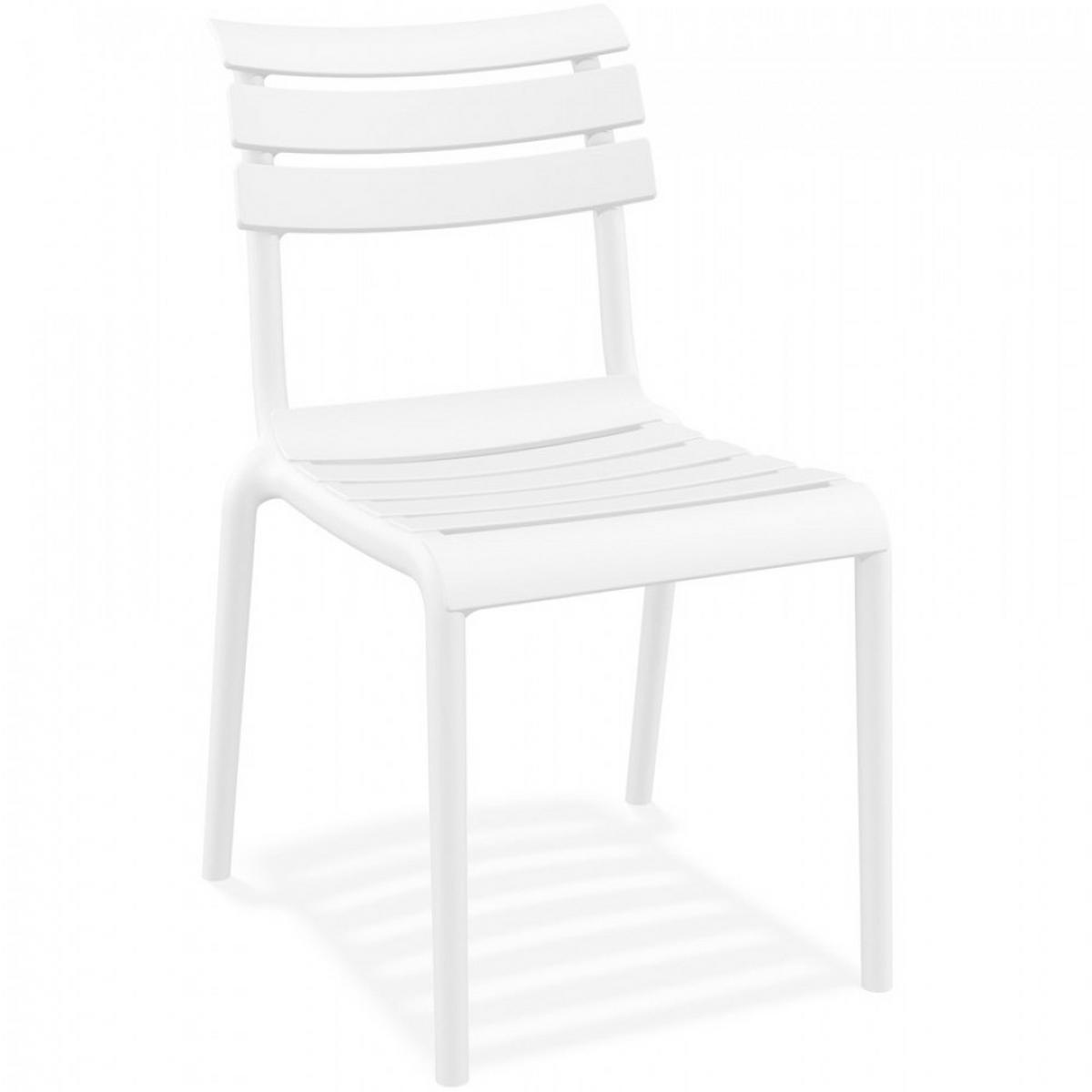 STUHL Weiß 50x84x59cm - Weiß, Kunststoff (50/84/59cm) - AlterEgo