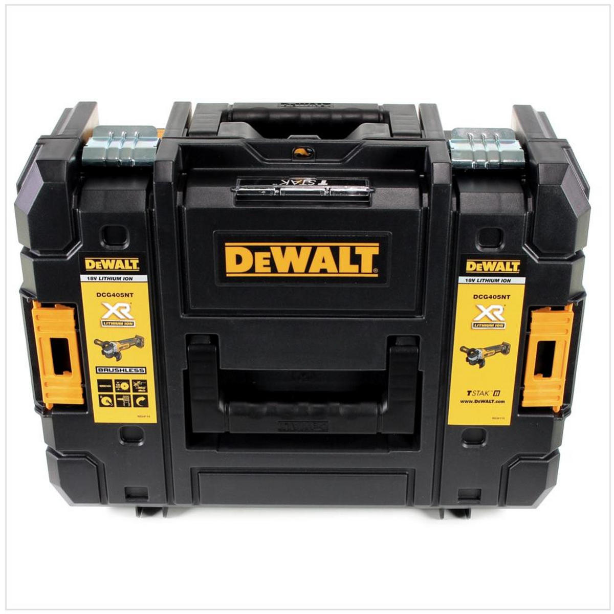 DEWALT DCG 405 NT Akku Winkelschleifer 18V 125mm Brushless Solo im TSTAK - ohne Akku, ohne Ladegerät - Multicolor, Kunststoff (45/36/16cm) - DeWalt
