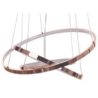 HÄNGELEUCHTE Atrek 50/50/108 cm - Roségold, Metall (50/30/108cm) - Beliani