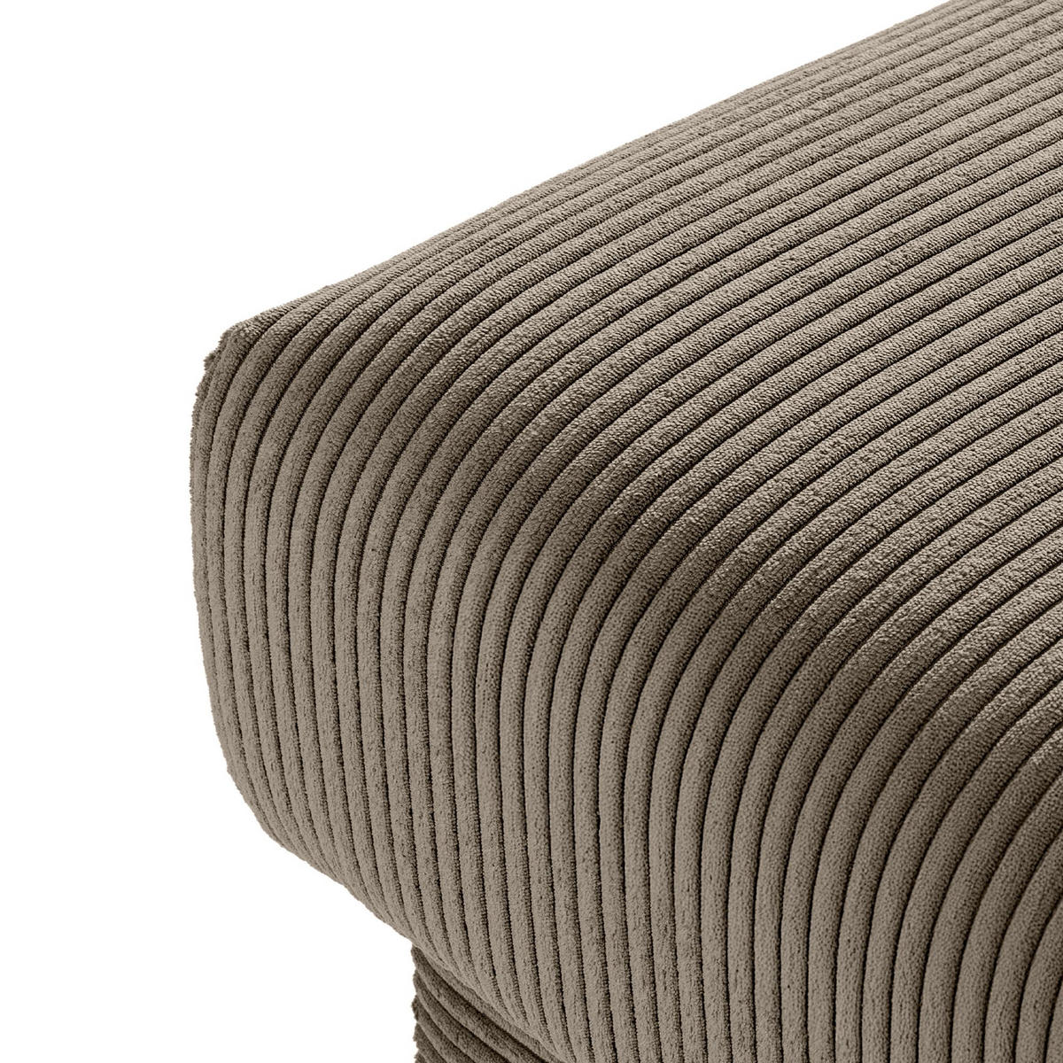 HOCKER GUSTAVO II, Beige - Beige/Braun, Holz/Holzwerkstoff (92/49/92cm) - KONSIMO®