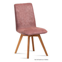 ESSZIMMERSTUHL (6er-Set) Dilga 47x92x60 Schwarz/Rosewood - Eichefarben/Dunkelrosa, Kunststoff (60/92/47cm) - 58aufmkessel