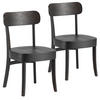 STUHL-SET 2 Nala Schwarz, Massivholz - Schwarz, Holz (45/83/49cm) - VS Venta-stock