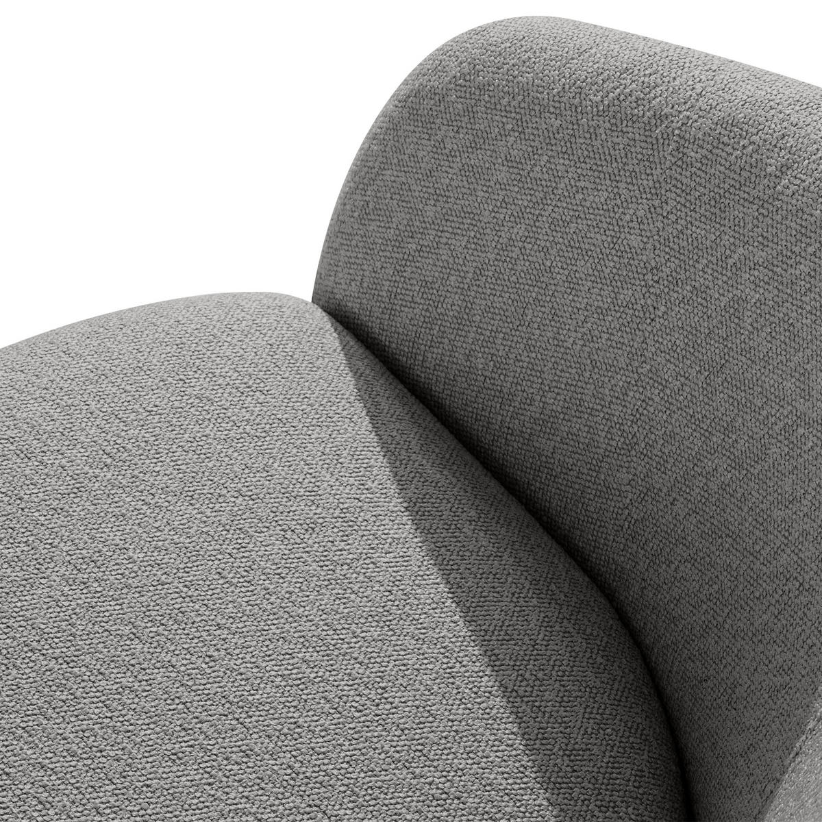 GARTENMÖBELSET SOLIS Gartenlounge-Set, grau/weiß - Grau, Textil/Metall - KONSIMO®