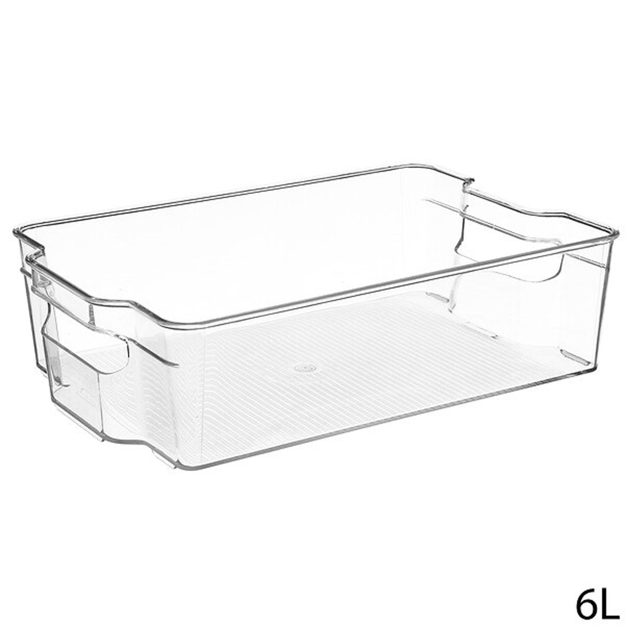 KÜHLSCHRANK-AUFBEWAHRUNGSBOX Smart Fridge, PET-Kunststoff, Transparent, 6 L - Transparent, Kunststoff (21/8.8/31.5cm) - 5five Simply Smart