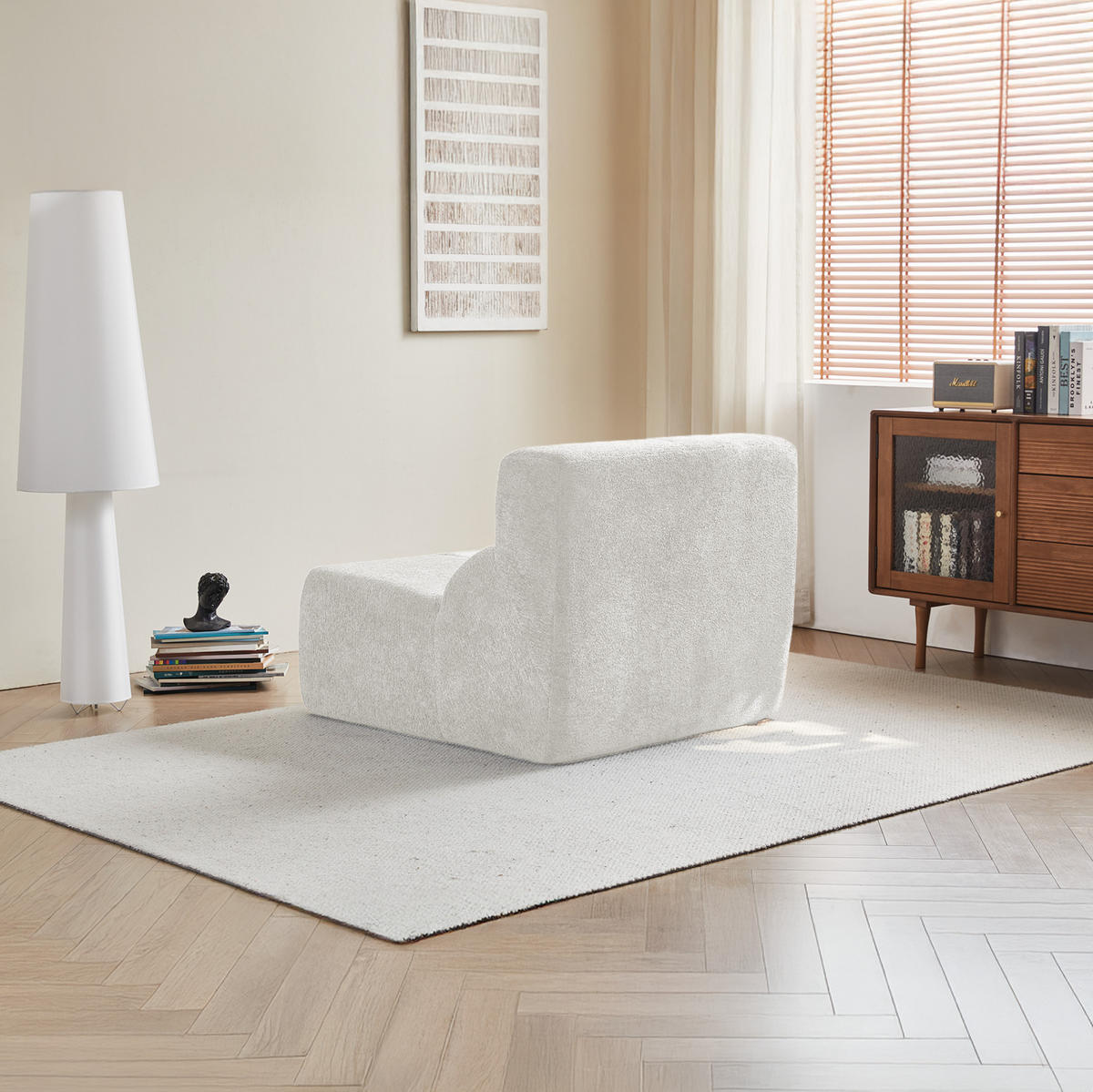 SESSEL 110/79/94 cm White aus Fabric - Weiß, Textil (110/79/94cm) - OKMYHOME